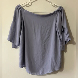 Babaton Malik Purple Off the Shoulder ‎ Blouse